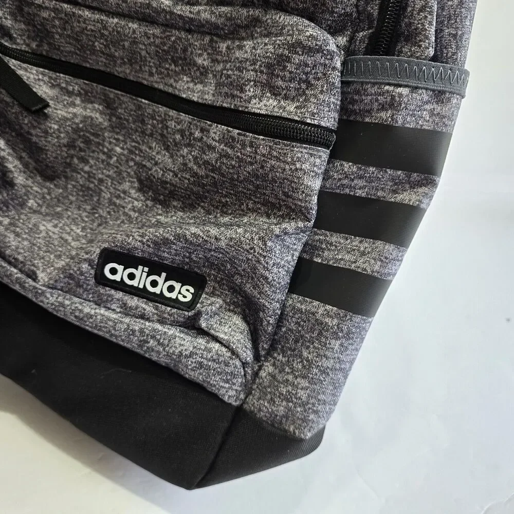 Adidas Classic 3S III Backpack, Jersey Hats Onix/Black V3, 15.4” Laptop Storage